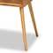 Baxton Studio Mae Mid-Century Modern Natural Brown Finished Wood 2-Drawer Console Table 176-11062-Zoro - alternate 5